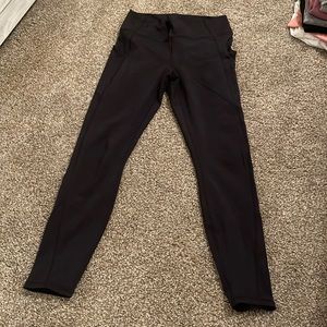 Black full length leggings by fabletics.
